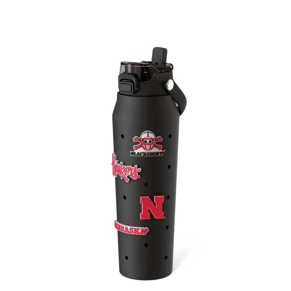 Bottle Buddy 32oz | Nebraska Cornhuskers | Skin + Budz Bundle