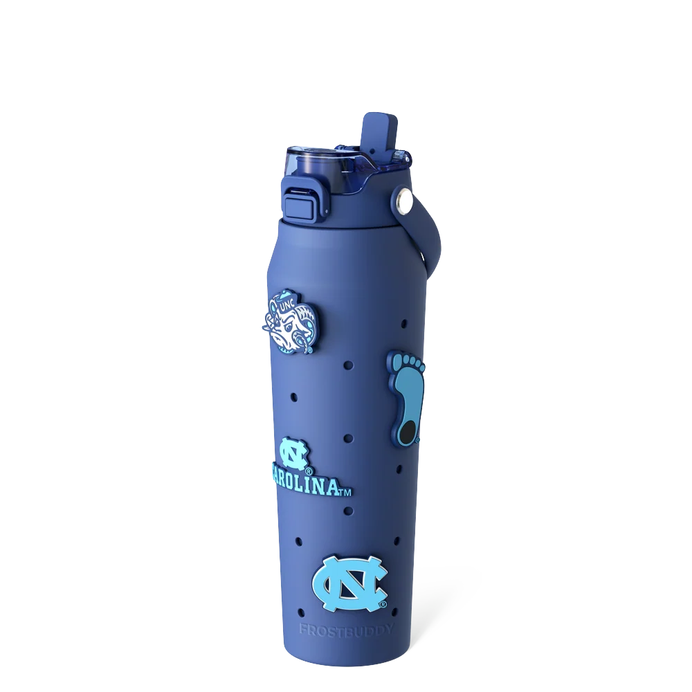Bottle Buddy 32oz | UNC Tarheels | Skin + Budz Bundle