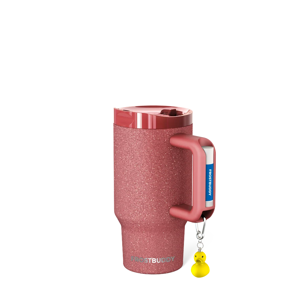 Thicc Buddy 16oz | Burgundy Glitz