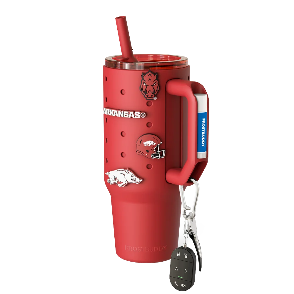Thicc Buddy 40oz | Arkansas Razorbacks | Skin + Budz Bundle