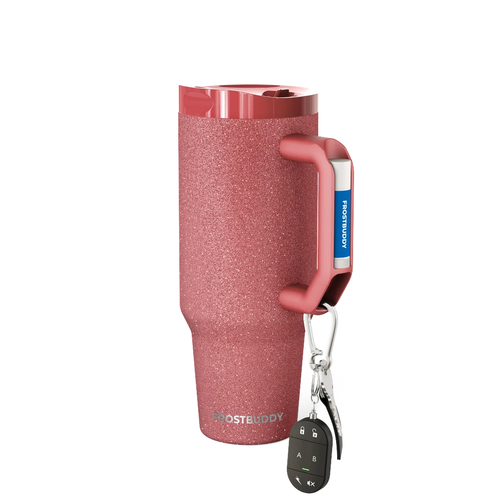Thicc Buddy 40oz | Burgundy Glitz