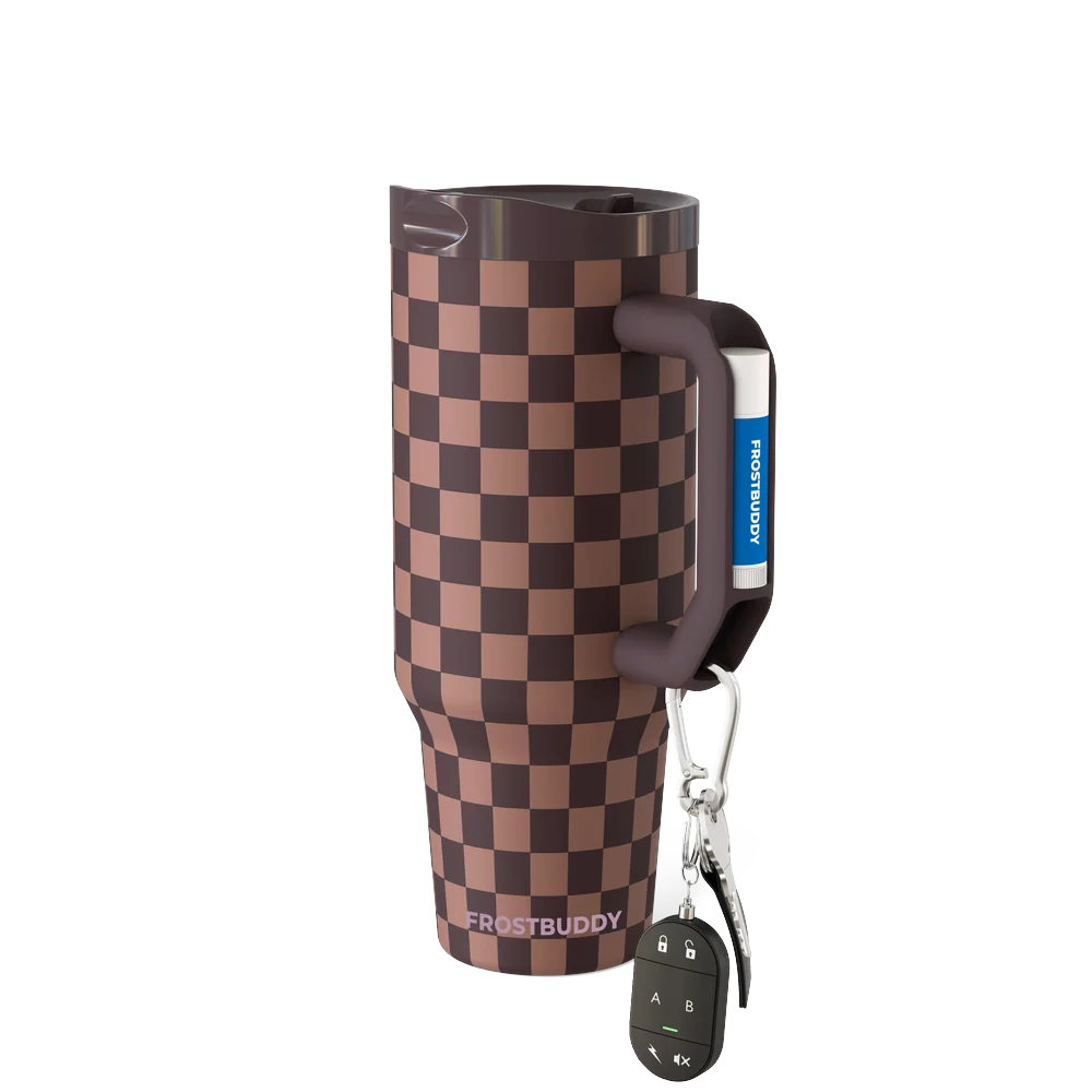 Thicc Buddy 40oz | Espresso Checkered