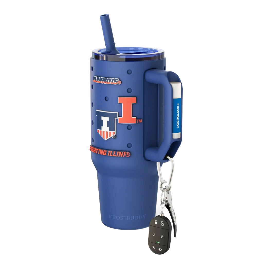Thicc Buddy 40oz | Illinois Fighting Illini | Skin + Budz Bundle