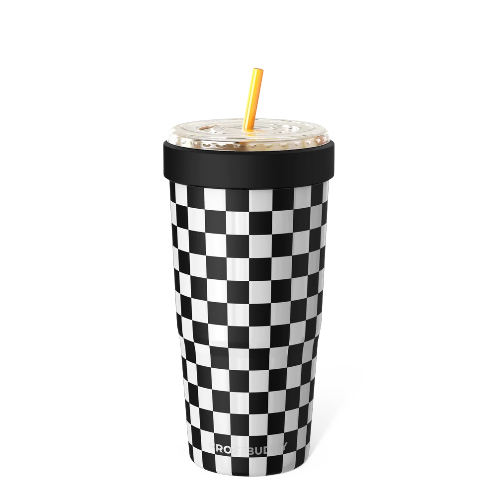 To-Go Buddy | Black & White Checkered