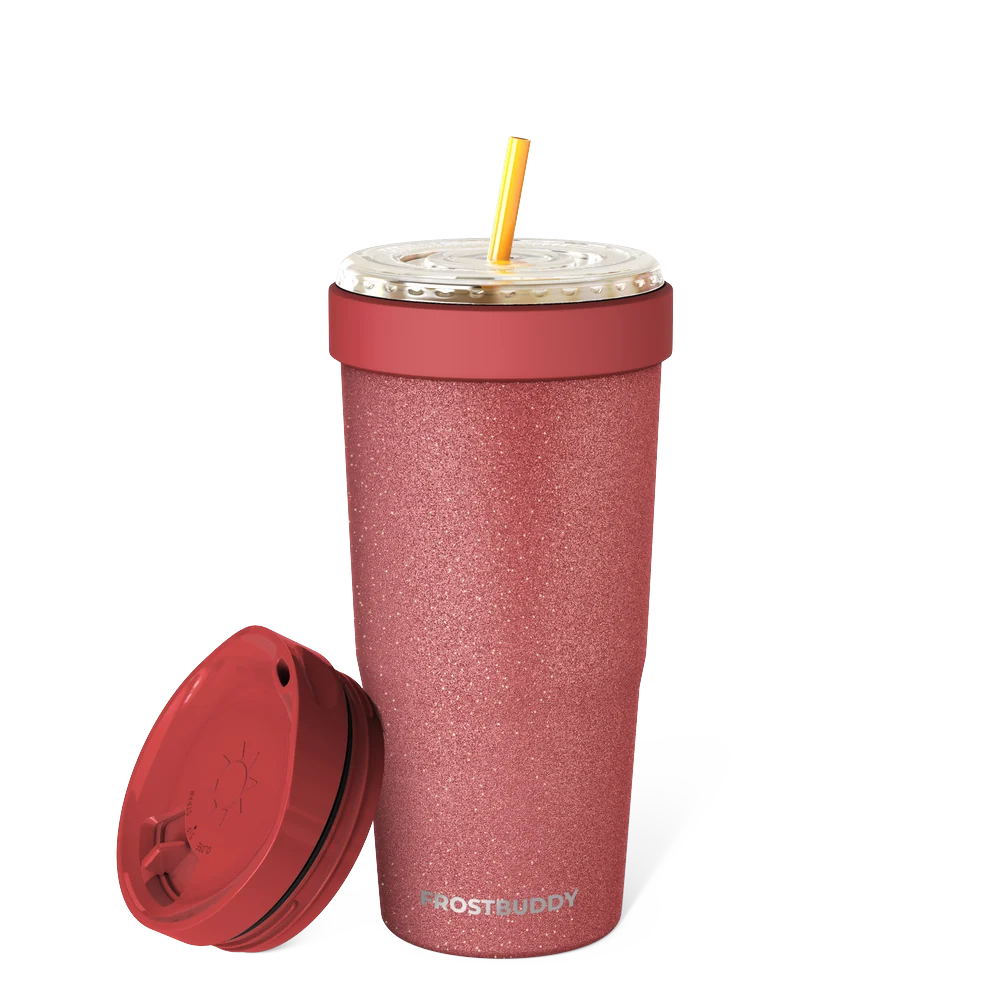 To-Go Buddy | Burgundy Glitz