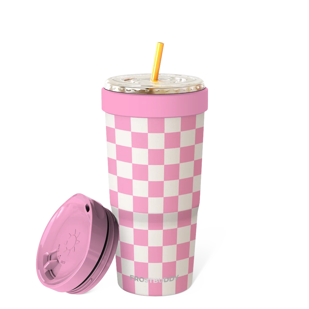 To-Go Buddy | Pink Checkered